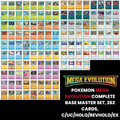 Pokemon Mega Evolution Complete Base Master Set, 262 Cards, C/UC/Holo/RevHolo/EX