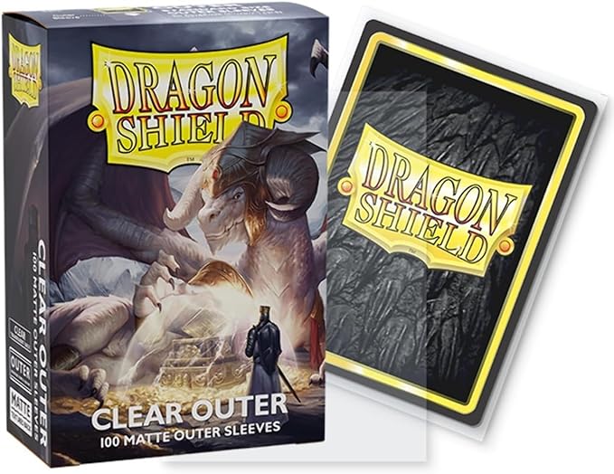 Dragon Shield Sleeves – Dragon Shield Matte Clear: Outer Sleeves 100 CT