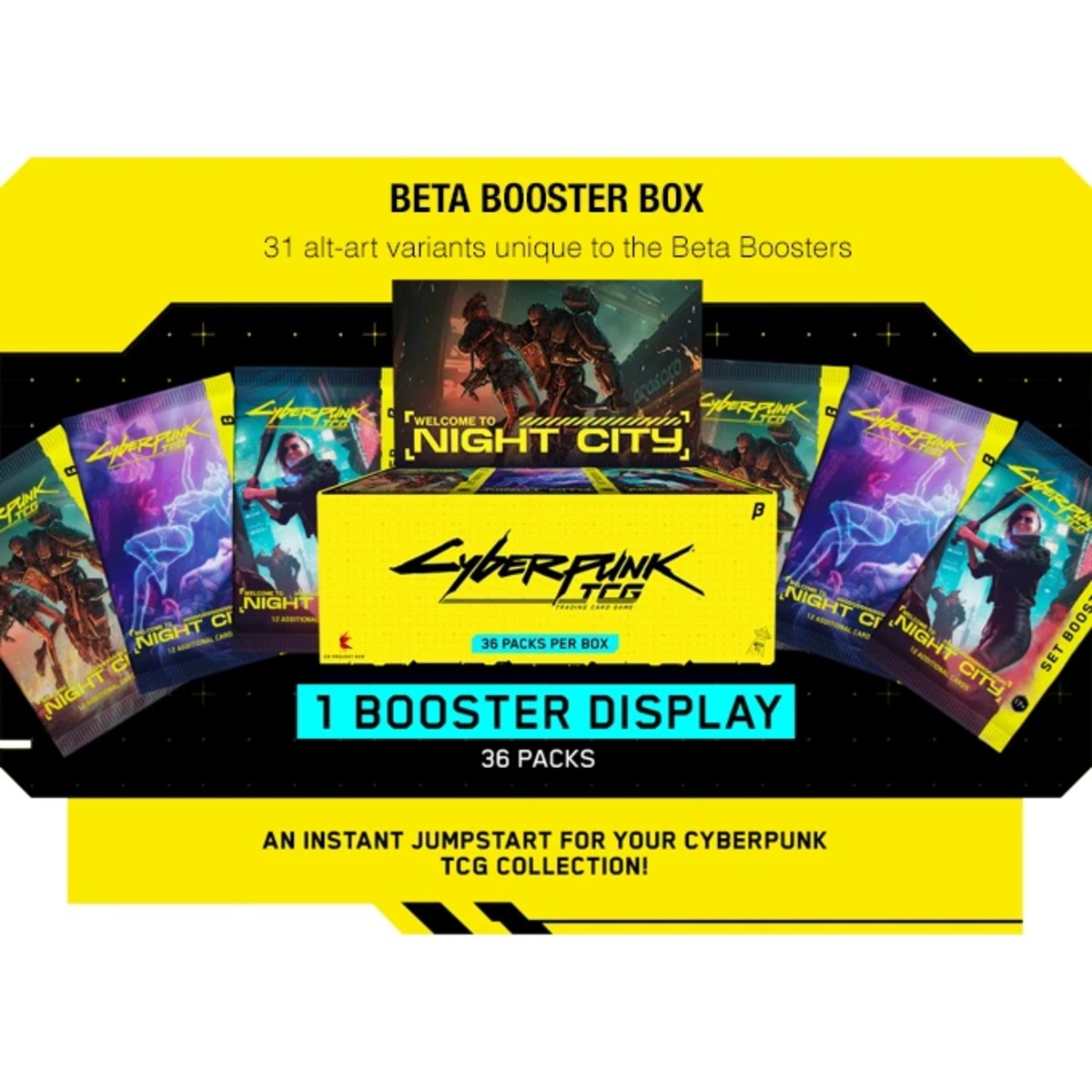 Cyberpunk TCG - Beta Booster Box 36 Packs - Welcome to Night City - Beta