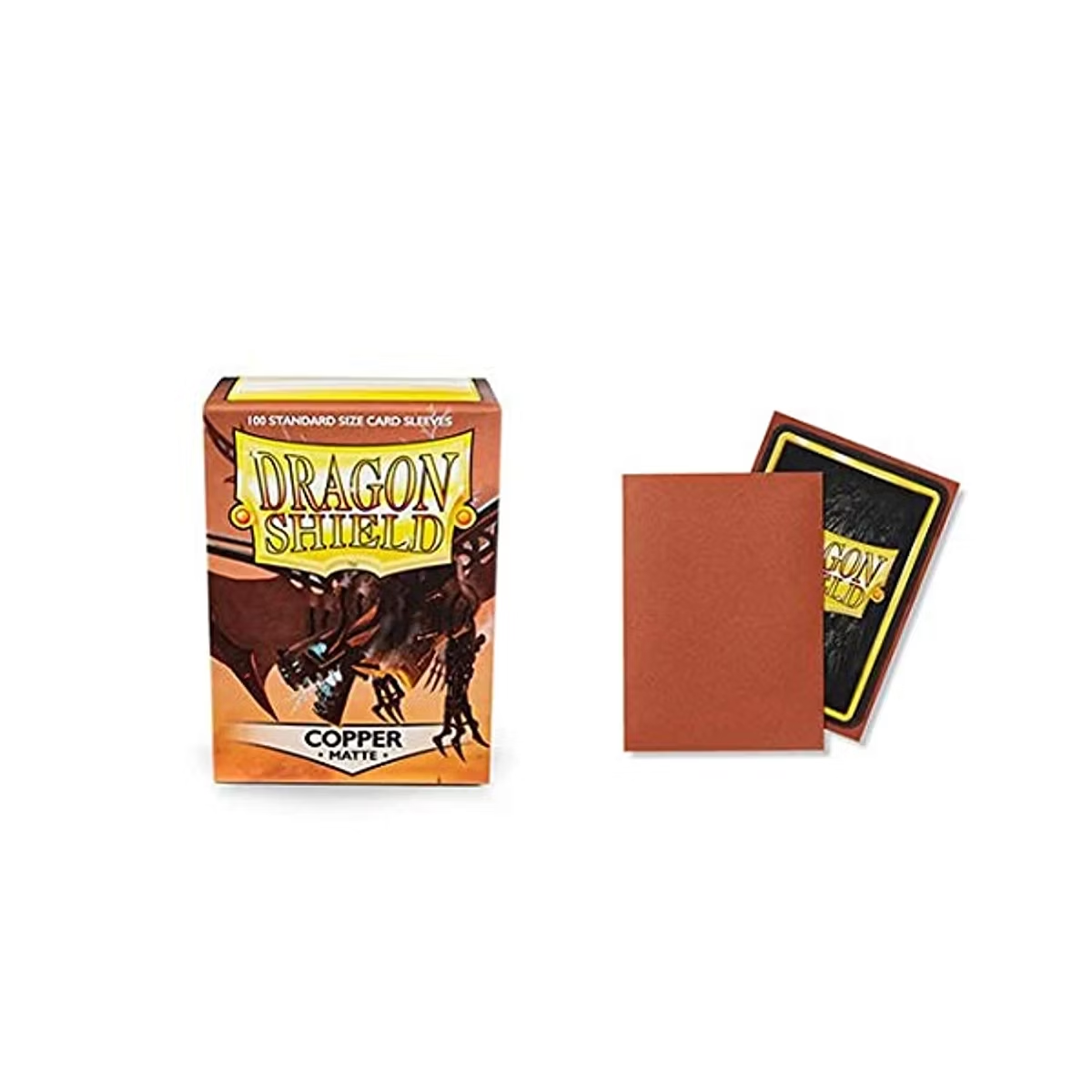 Dragon Shield Matte Dual Card Sleeves - Copper (100-Pack) - Dragon Shield Card Sleeves