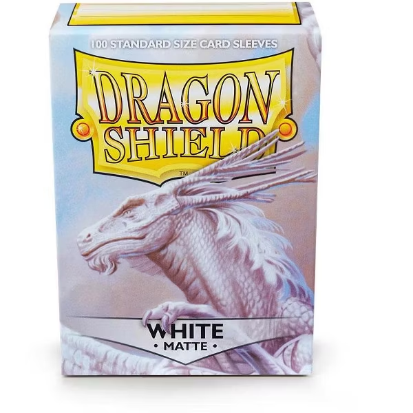 Dragon Shield Matte Dual Card Sleeves - White (100-Pack) - Dragon Shield Card Sleeves