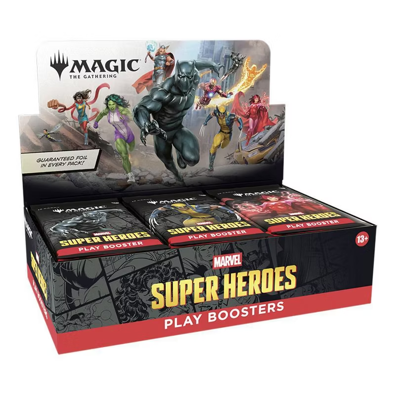 Magic: The Gathering | Marvel Super Heroes Play Booster Box | 30 Packs | Collectible Trading Card Game