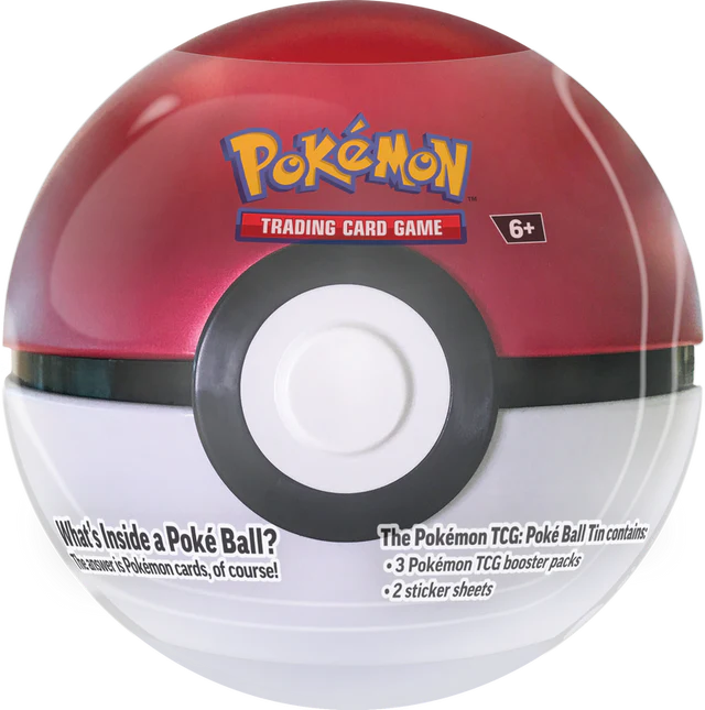 Pokémon TCG: : Poke Ball Tin Display 2024 Quarter 4 (Sealed case with 3 balls)