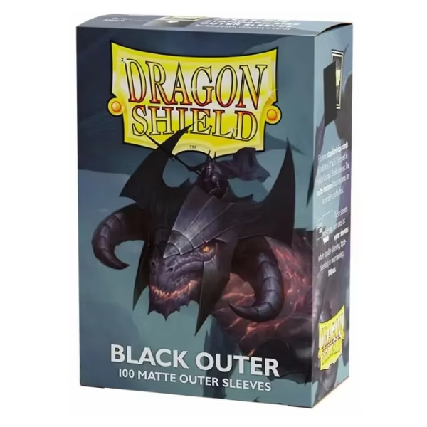 Dragon Shield Sleeves – Dragon Shield Matte Black: Outer Sleeves 100 CT