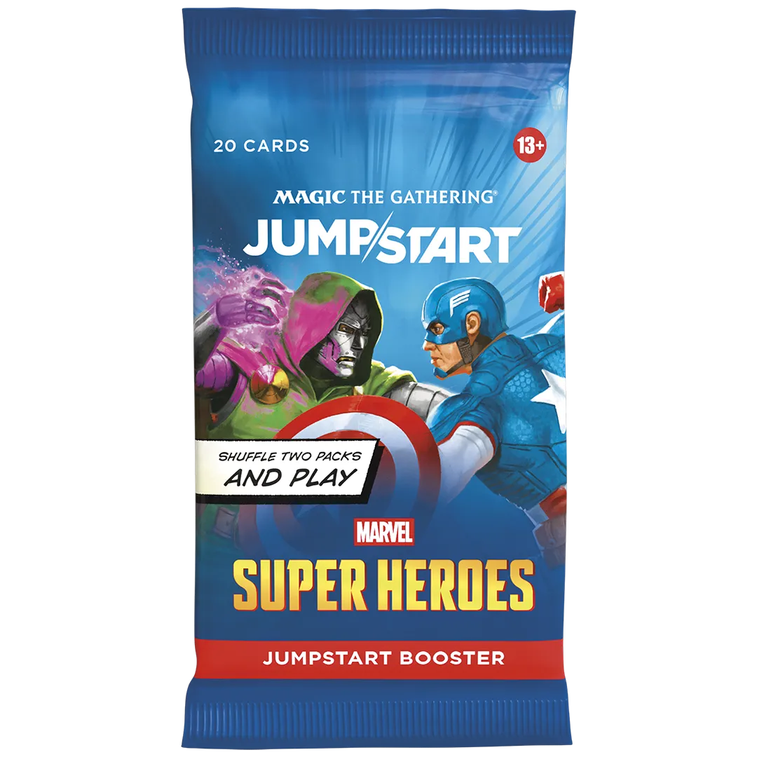 Magic: The Gathering | Marvel Super Heroes Jumpstart Booster Box | 24 Packs | 2-Player Card Game