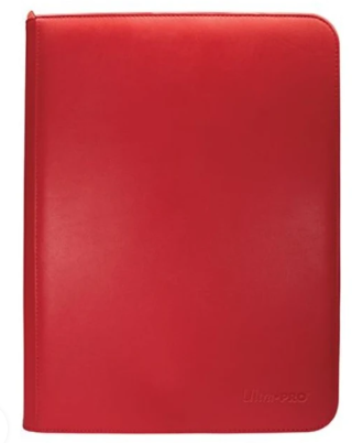 Vivid 9-Pocket Zippered PRO-Binder - Red - Ultra Pro Storage Albums (ULTRAPROST)