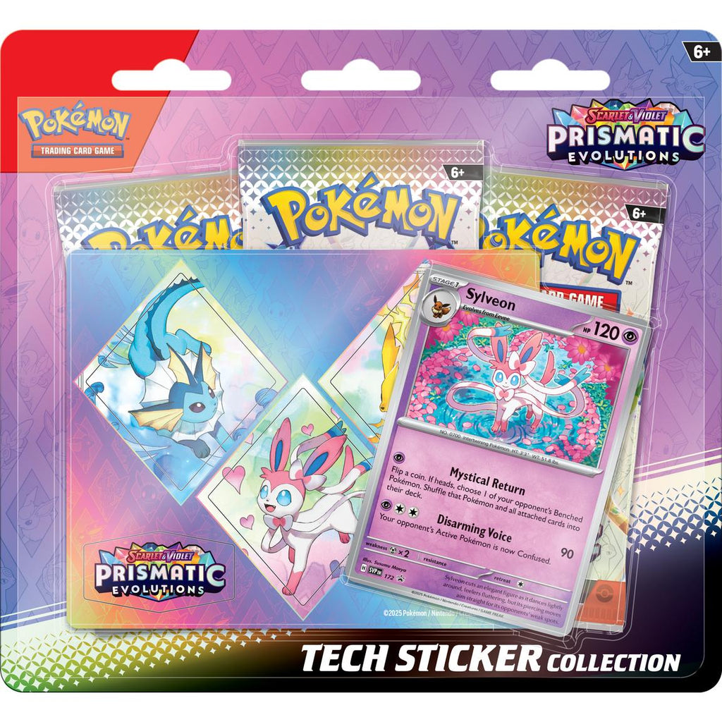 Pokémon TCG: Scarlet & Violet—Prismatic Evolutions Tech Sticker Collection (Random One)
