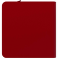 ARCANE FORTRESS: SOLID COLOR: RED 12-POCKET ZIPPER BINDER