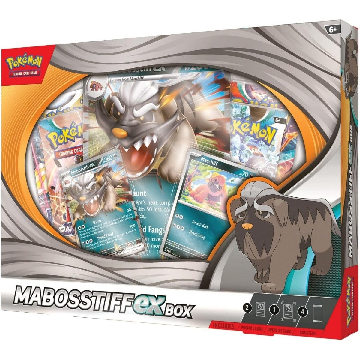 Pokemon TCG: MABOSSTIFF EX Box - 4 Packs, Promos