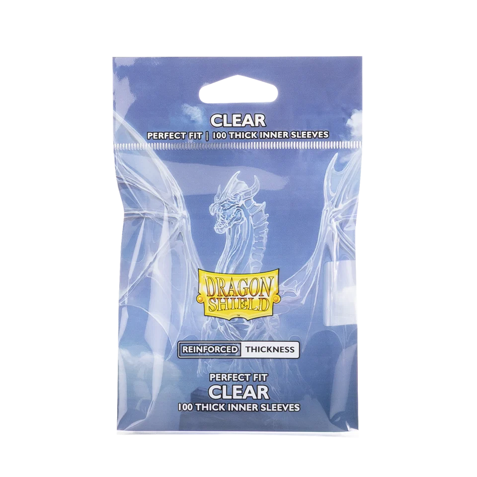Dragon Shield - Perfect Fit Thick Inner Sleeves (Clear) - Dragon Shield Card Sleeves