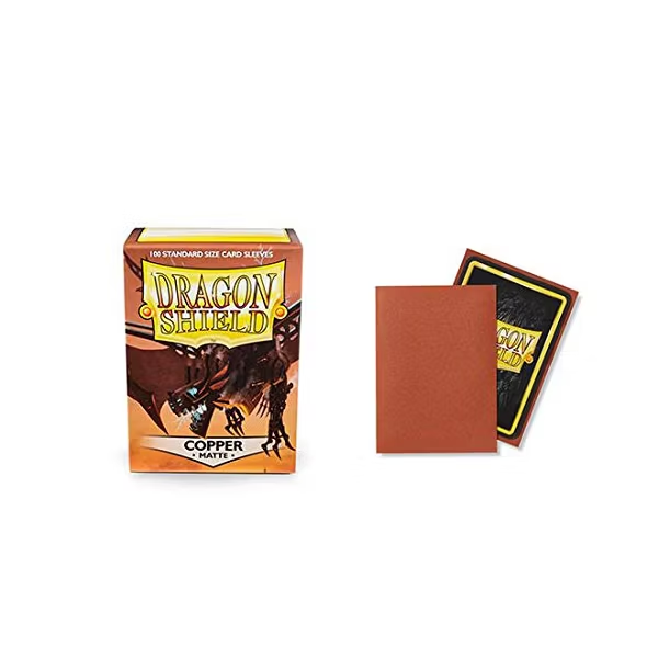 Dragon Shield Matte Dual Card Sleeves - Copper (100-Pack) - Dragon Shield Card Sleeves