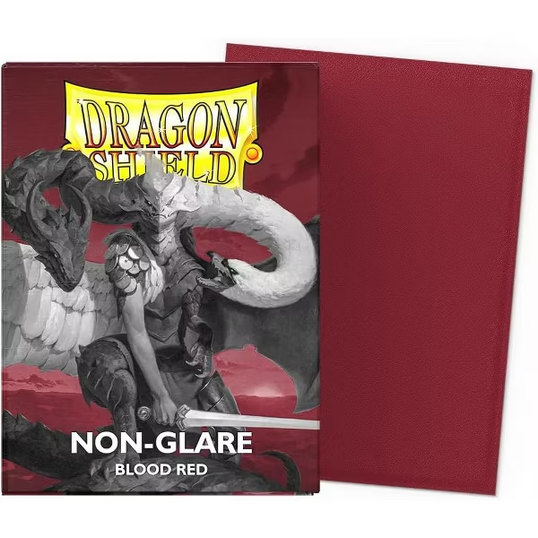 Dragon Shield Non-Glare Matte Blood Red Sleeves (100-Pack) - Dragon Shield Card Sleeves