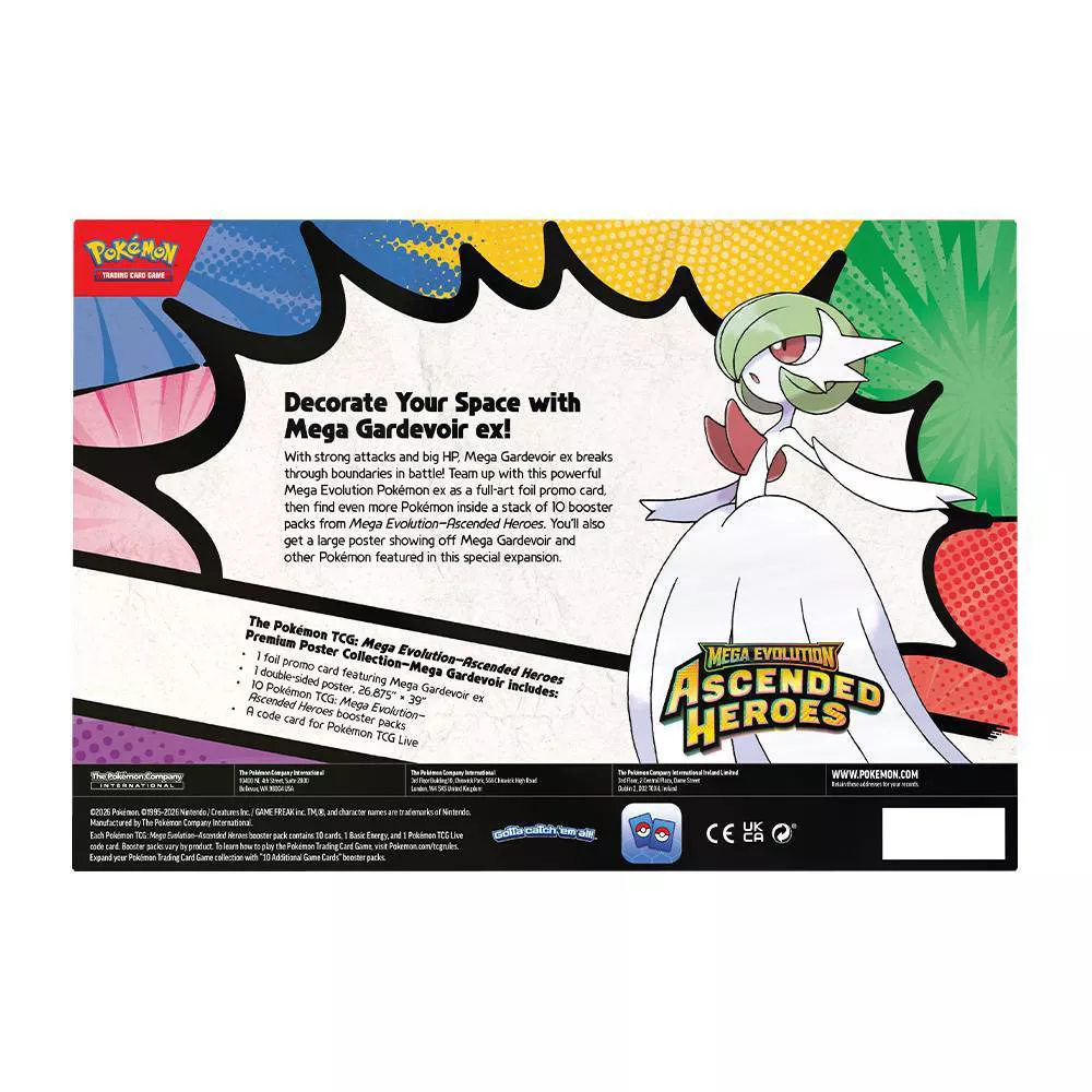 POKEMON TCG: MEGA EVOLUTION: ASCENDED HEROES: PREMIUM POSTER COLLECTION  - Styles May Vary