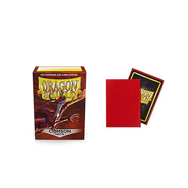 Dragon Shield Matte Dual Card Sleeves - Crimson (100-Pack) - Dragon Shield Card Sleeves