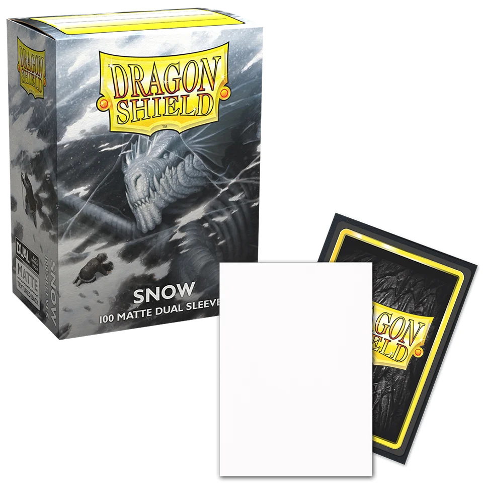 Dragon Shield Matte Dual Card Sleeves - Snow White (100-Pack) - Dragon Shield Card Sleeves