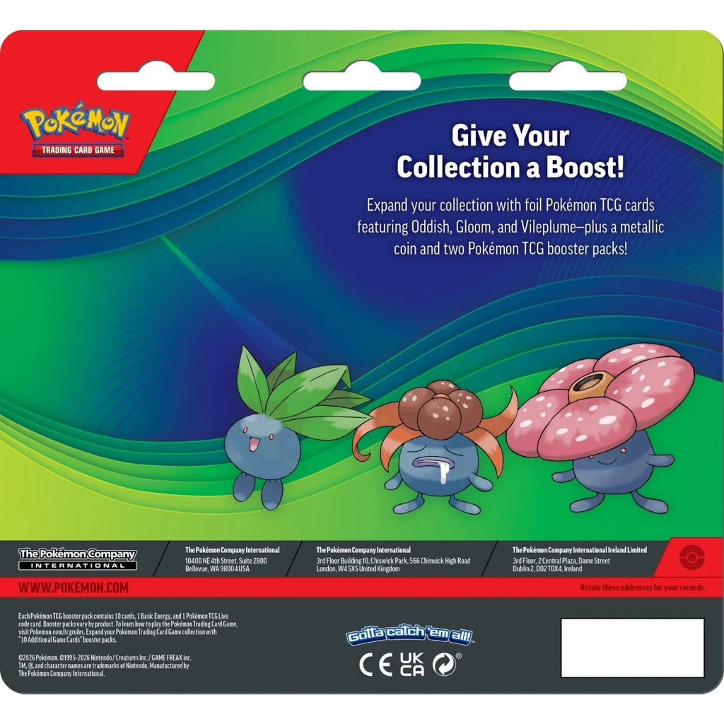 Pokemon TCG: Enhanced 2-Pack Blister (Oddish, Gloom, & Vileplume) Revealed