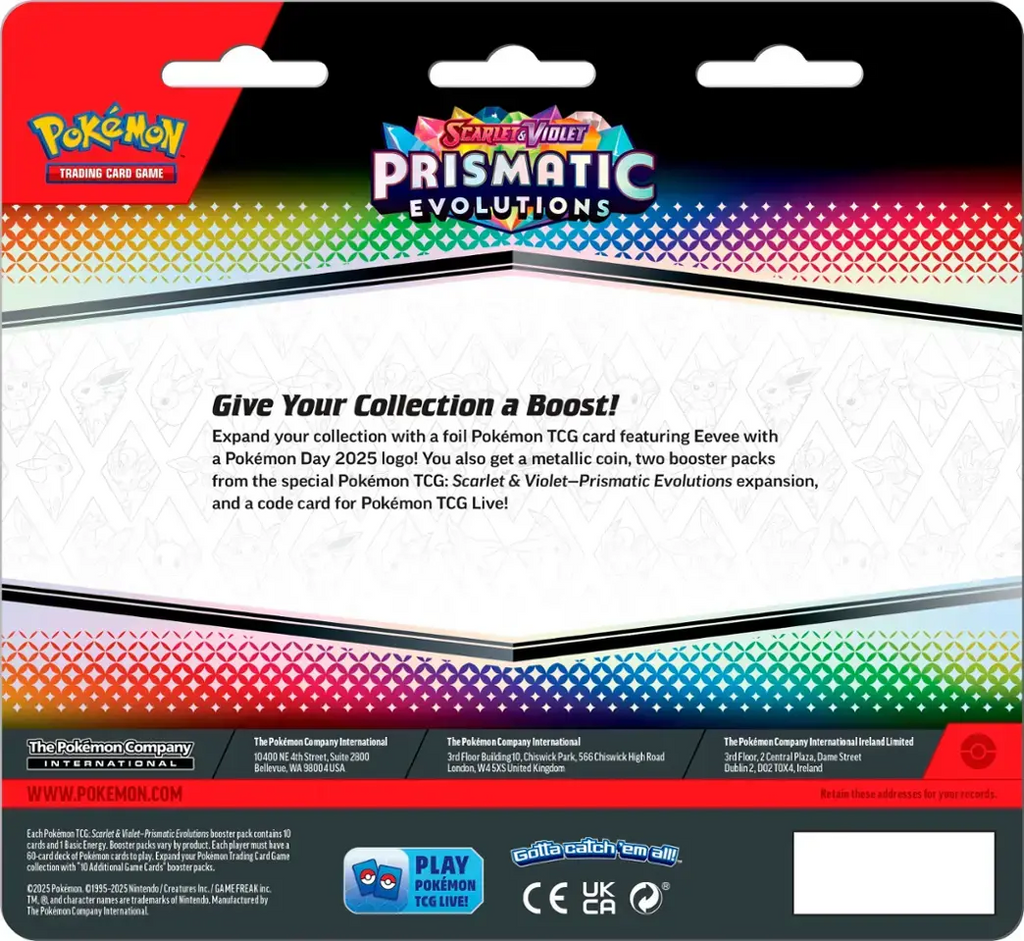 Pokémon - Trading Card Game: Scarlet & Violet - Prismatic Evolutions 2-Pack Blister