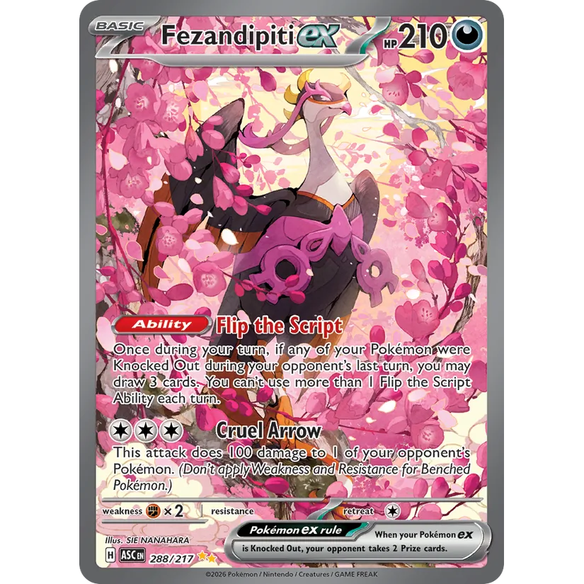 [NM] Fezandipiti ex #288/217-ME: Ascended Heroes