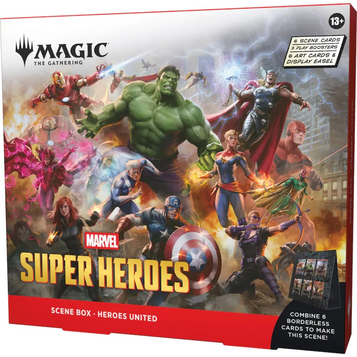 Wizards of The Coast - Magic: The Gathering Marvel Super Heroes Scene Box - Styles May Vary