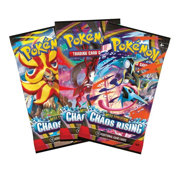 Pokémon Trading Card Game: Mega Evolution Chaos Rising Three-Booster Blister