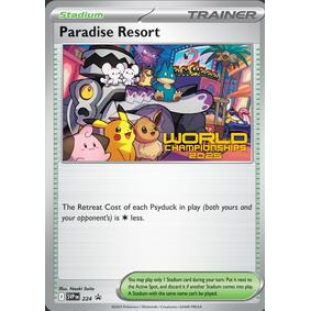 [NM] Paradise Resort - 224 (World Championships 2025) #224-SV: Scarlet & Violet Promo Cards