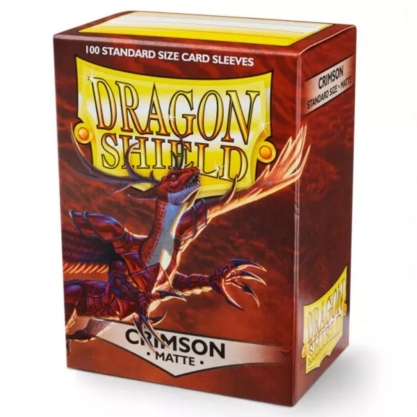 Dragon Shield Matte Dual Card Sleeves - Crimson (100-Pack) - Dragon Shield Card Sleeves