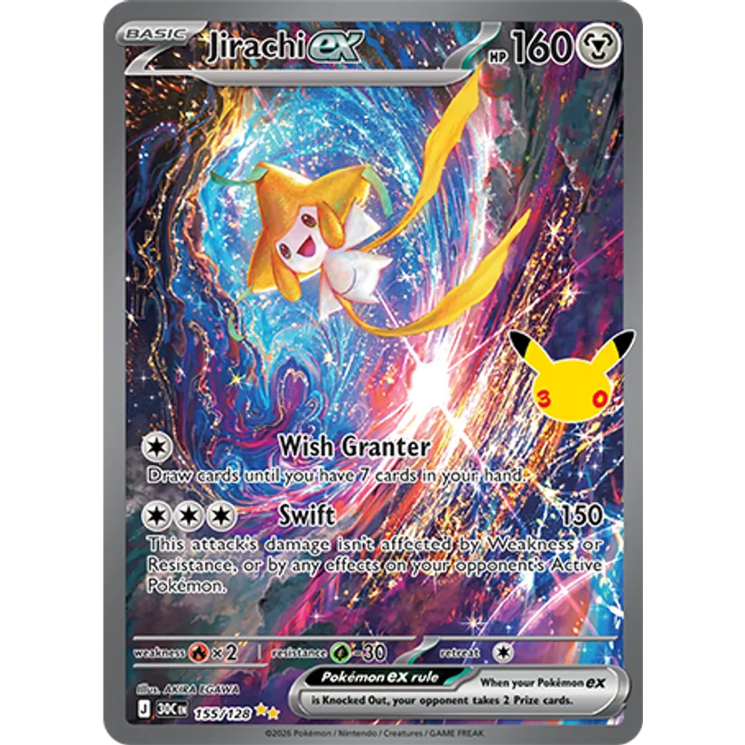 [NM] Jirachi ex #155/128-ME: 30th Celebration
