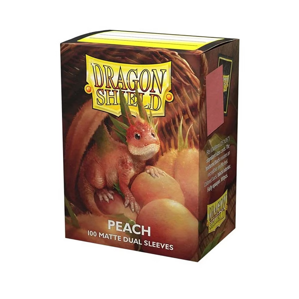 Dragon Shield Matte Dual Card Sleeves - Peach (100-Pack) - Dragon Shield Card Sleeves