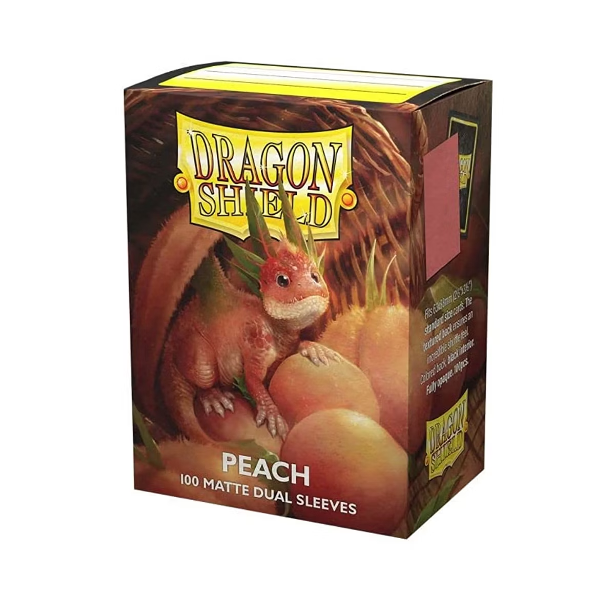 Dragon Shield Matte Dual Card Sleeves - Peach (100-Pack) - Dragon Shield Card Sleeves