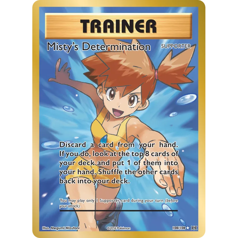 [NM] Misty's Determination (Full Art) #108/108-XY - Evolutions