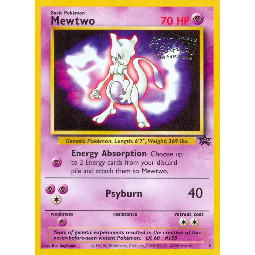 [NM] Mewtwo (Movie Promo) #03/53-WoTC Promo