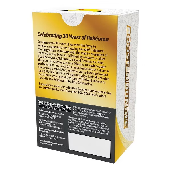 Pokémon Trading Card Game: 30th Celebration Booster Bundle Box