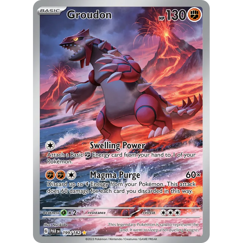 [NM] Groudon #199/182-SV04: Paradox Rift