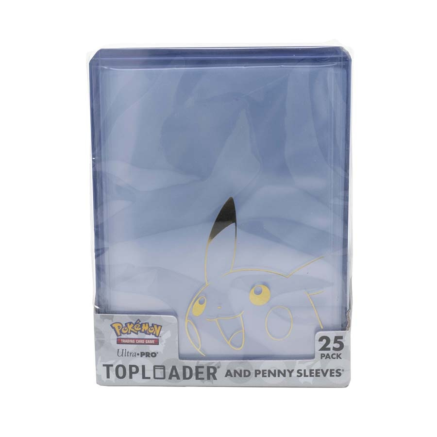 Ultra PRO - Pikachu Toploader and Penny Sleeves Combo Pack for the Pokémon Trading Card Game (25 Pack)