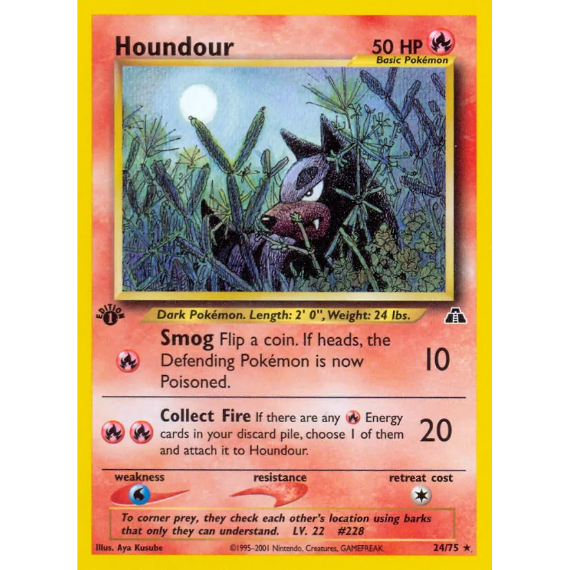 [NM] Houndour (24) #24/75-Neo Discovery