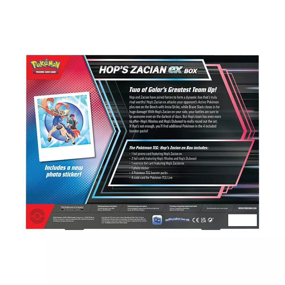 Hop's Zacian ex Box - Miscellaneous Cards & Products