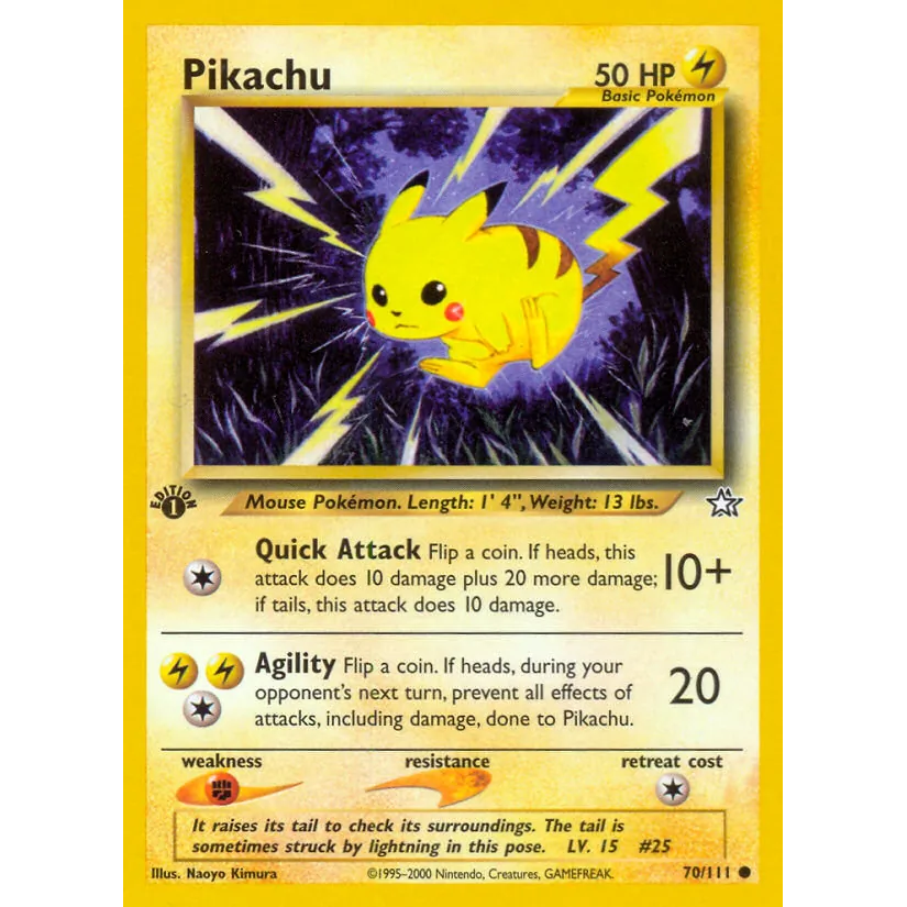 [NM] Pikachu #070/111-Neo Genesis