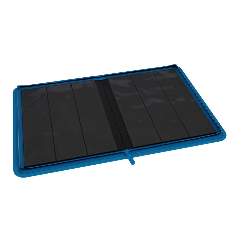 ARCANE FORTRESS: NEON COLOR: NEON BLUE 9-POCKET ZIPPER BINDER