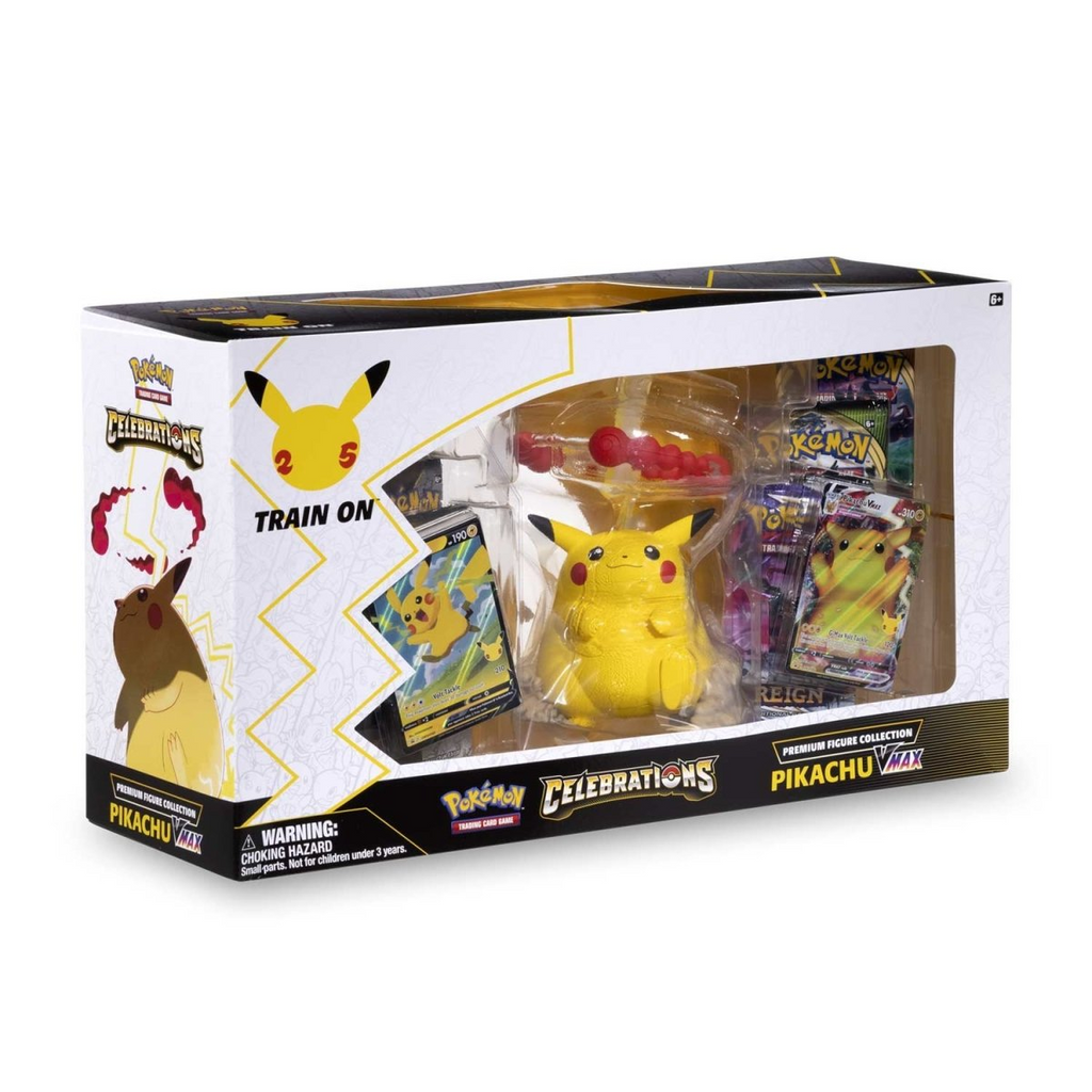 Pokémon TCG 25th Anniversary Celebrations Premium Pikachu VMAX Figure Collection Box