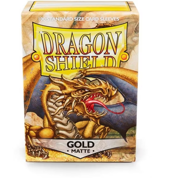 Dragon Shield Matte Sleeves - Gold (100-Pack) - Dragon Shield Card Sleeves