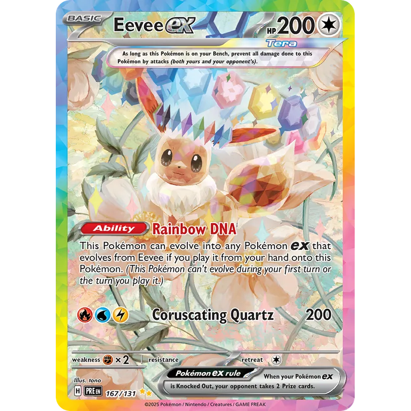 [NM] Eevee ex #167/131-SV: Prismatic Evolutions