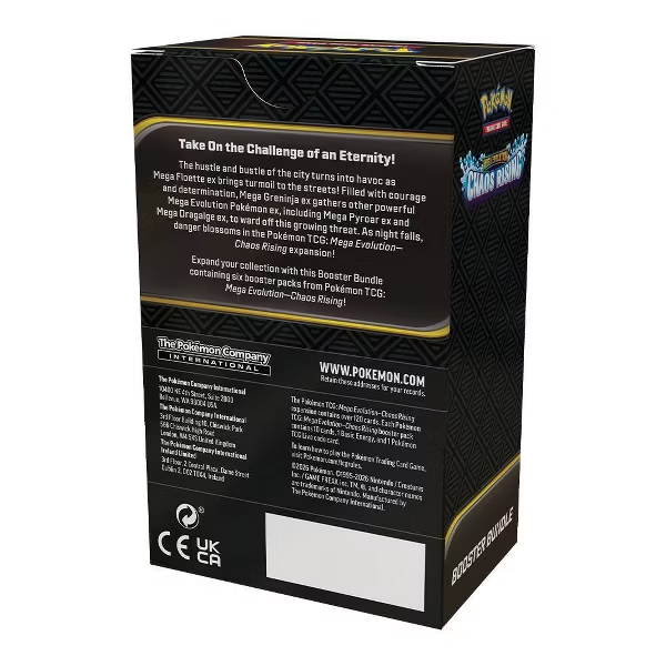 Pokémon Trading Card Game: Mega Evolution Chaos Rising Booster Bundle
