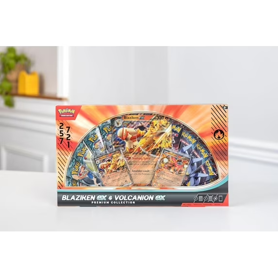 Pokémon TCG: Blaziken ex & Volcanion ex Premium Collection - 2025 Holiday Exclusive