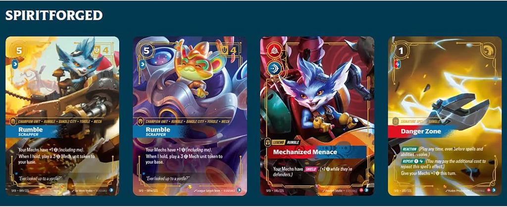 Riftbound: League of Legends TCG Spiritforged - Champion Deck: Rumble
