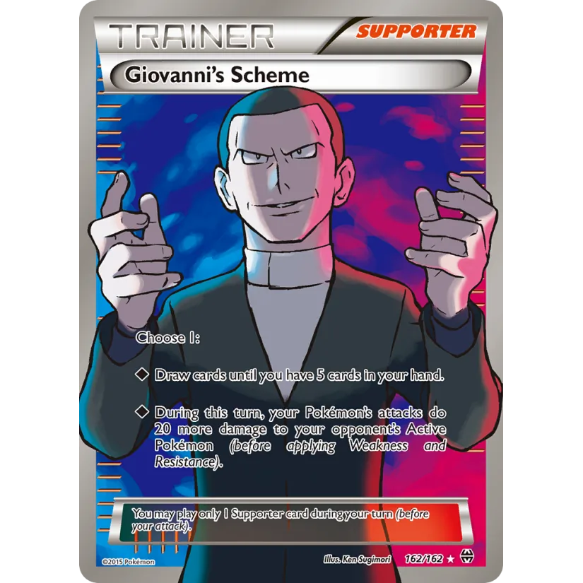 [NM] Giovanni's Scheme (Full Art) #162/162-XY - BREAKthrough