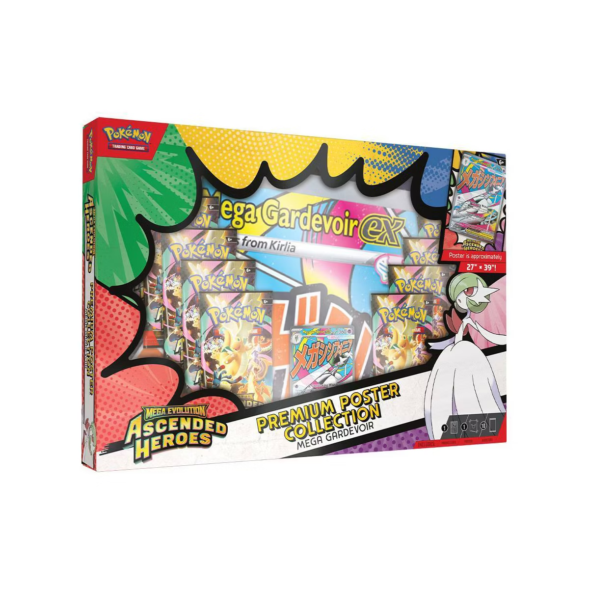POKEMON TCG: MEGA EVOLUTION: ASCENDED HEROES: PREMIUM POSTER COLLECTION  - Styles May Vary