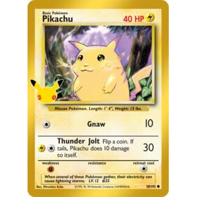 [NM] Pikachu #58/102-ME: 30th Celebration Classic Collection