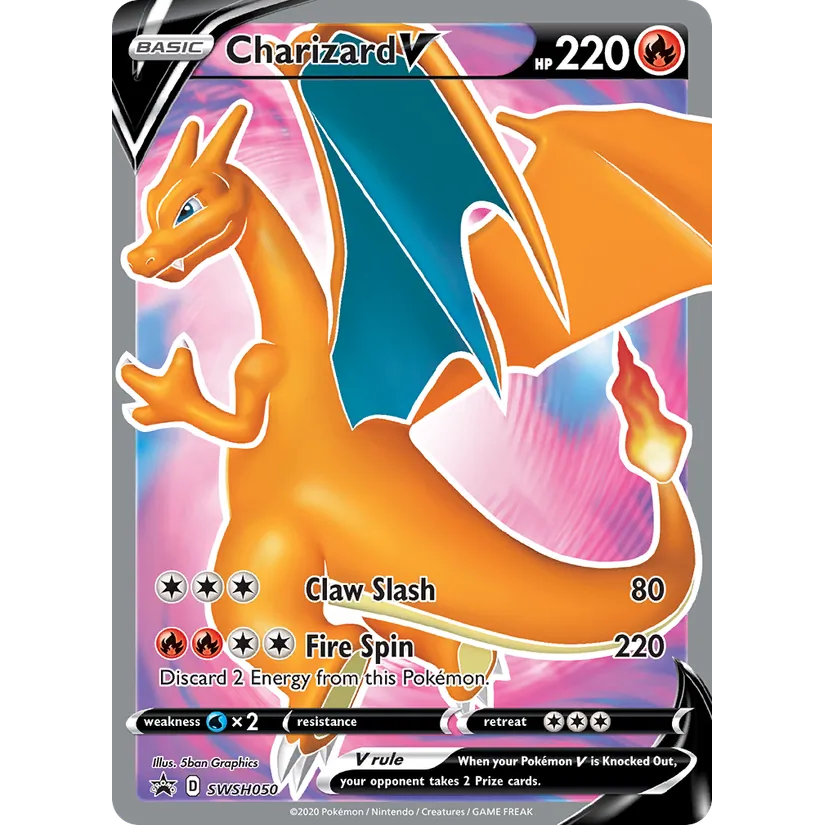 [NM] Charizard V #SWSH050-SWSH: Sword & Shield Promo Cards
