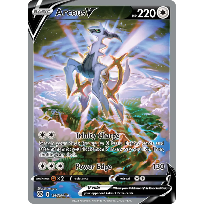 [NM] Arceus V (Alternate Full Art) #166/172-SWSH09: Brilliant Stars