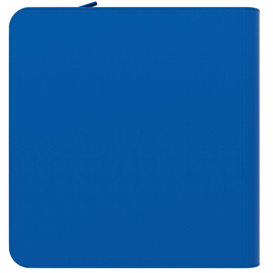 ARCANE FORTRESS: SOLID COLOR: BLUE 12-POCKET ZIPPER BINDER